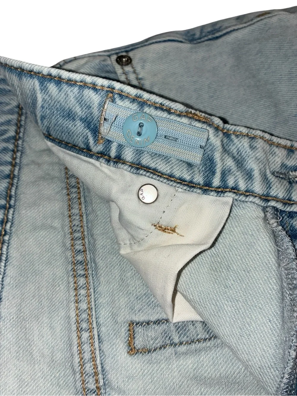 EUC GAP Kids High Rise Stride Wide-Leg Ankle Jeans 16 Plus Light Wash Y2K